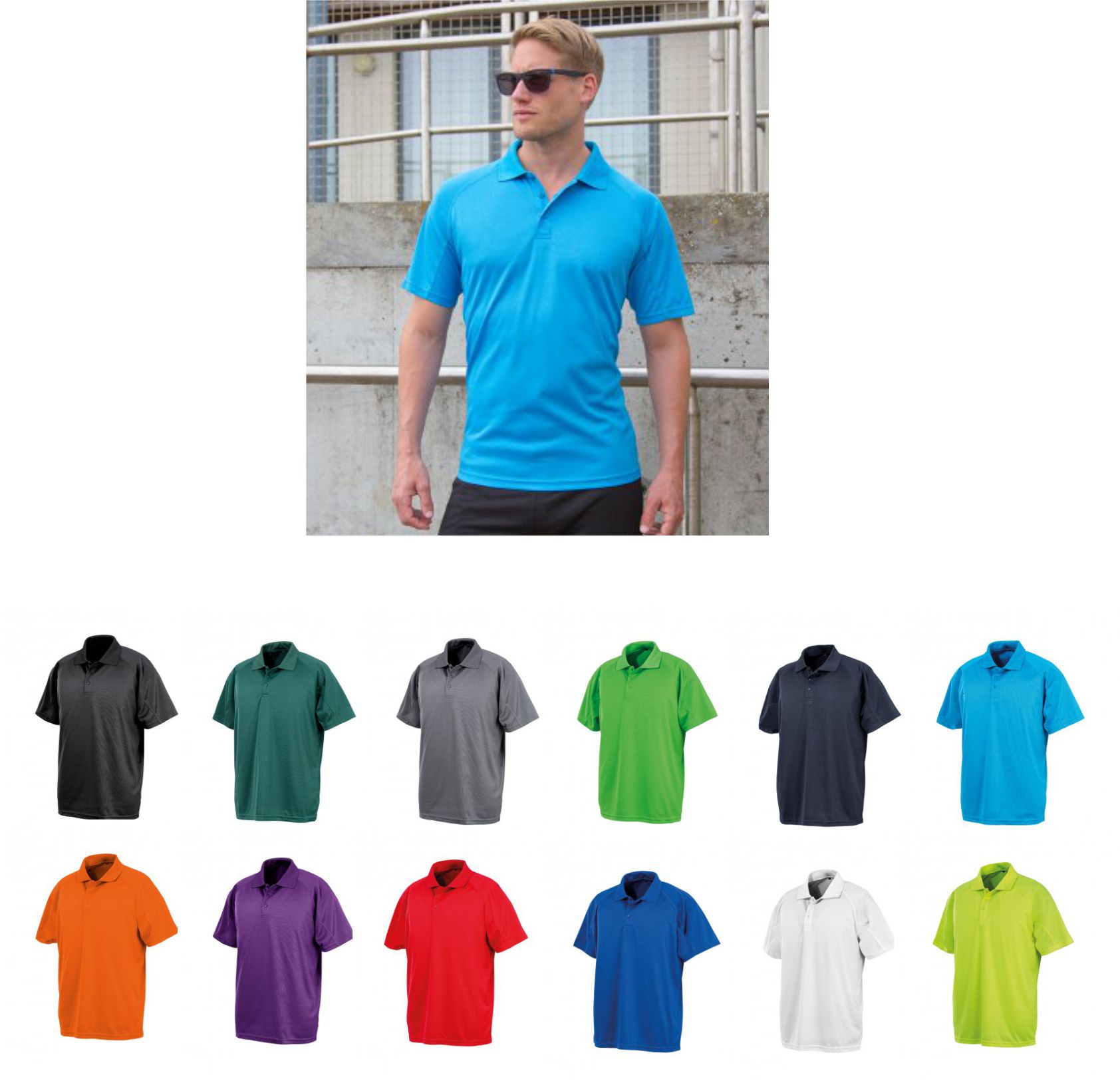 Spiro SR288 Impact Performance Polo Shirt  Spiro SR288 Impact Performance Polo Shirt